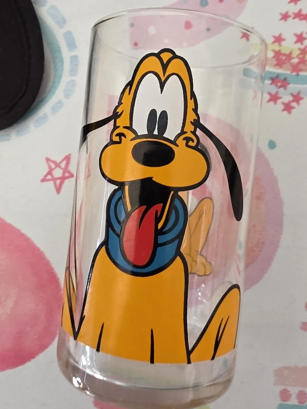 Disney Pluto Character Hat with Ears and Glass Cup